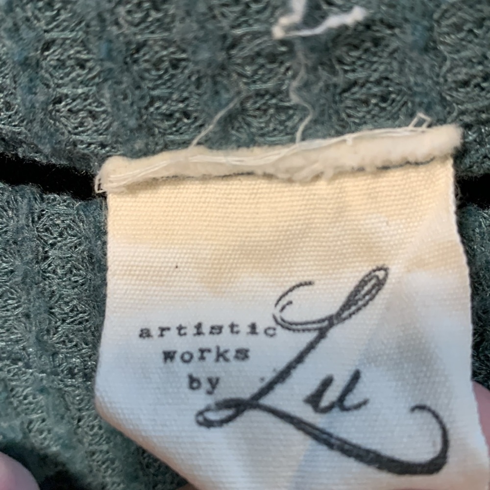 Artistic Works by Lee Long Sleeve Hi Low Waffle Knit Petite Small Medium - Picture 8 of 10